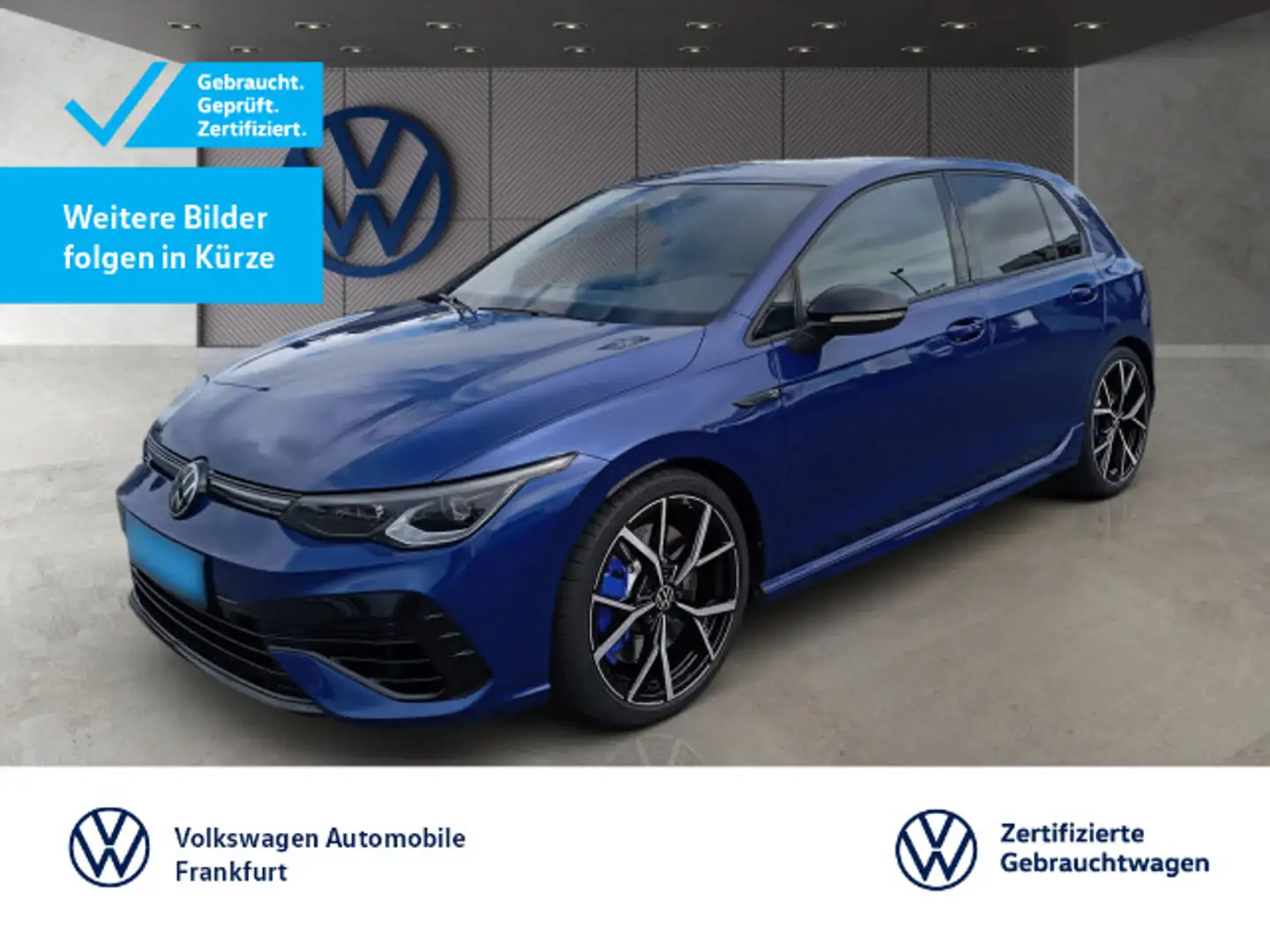 Volkswagen Golf VIII R DSG Alu19" Navi Leder Anschlußgarant Blau - 1