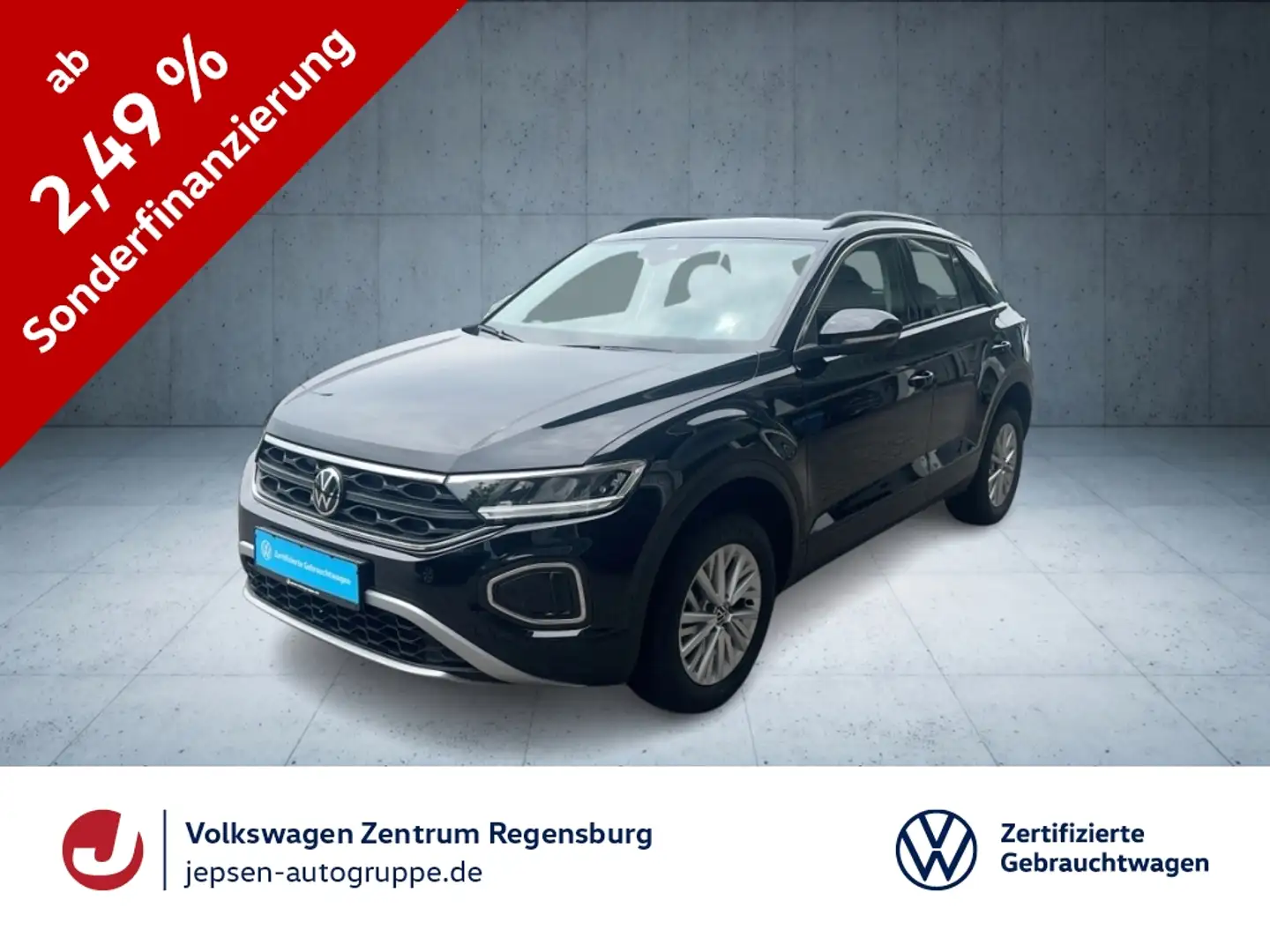 Volkswagen T-Roc Life 1.0 TSI LED ParkAssist KlimaA Navi Schwarz - 1