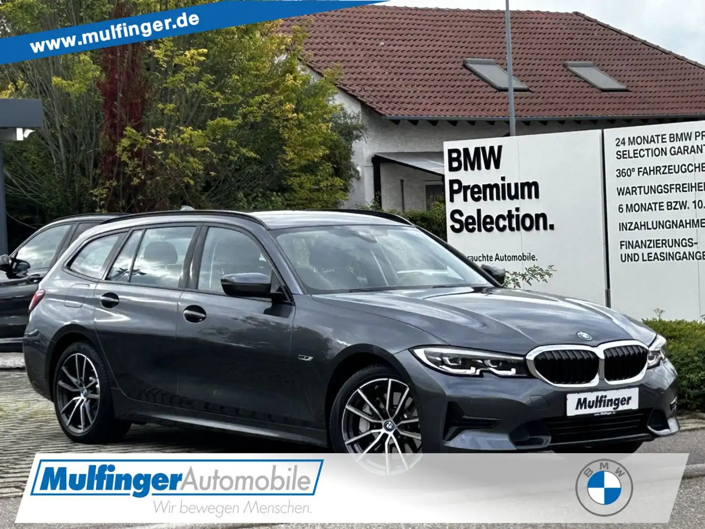 BMW 330 e T.xDr.Sport Leder HUD Kamera LiveP.HiFi 18" Grigio - 1