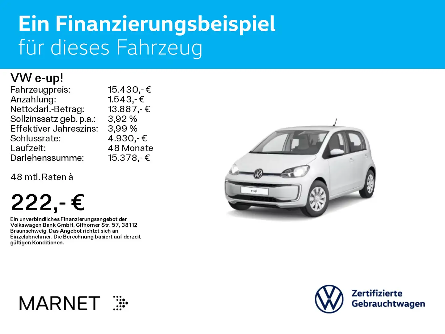 Volkswagen e-up! move *KAM*SHZ*GRA*MFL* Weiß - 2
