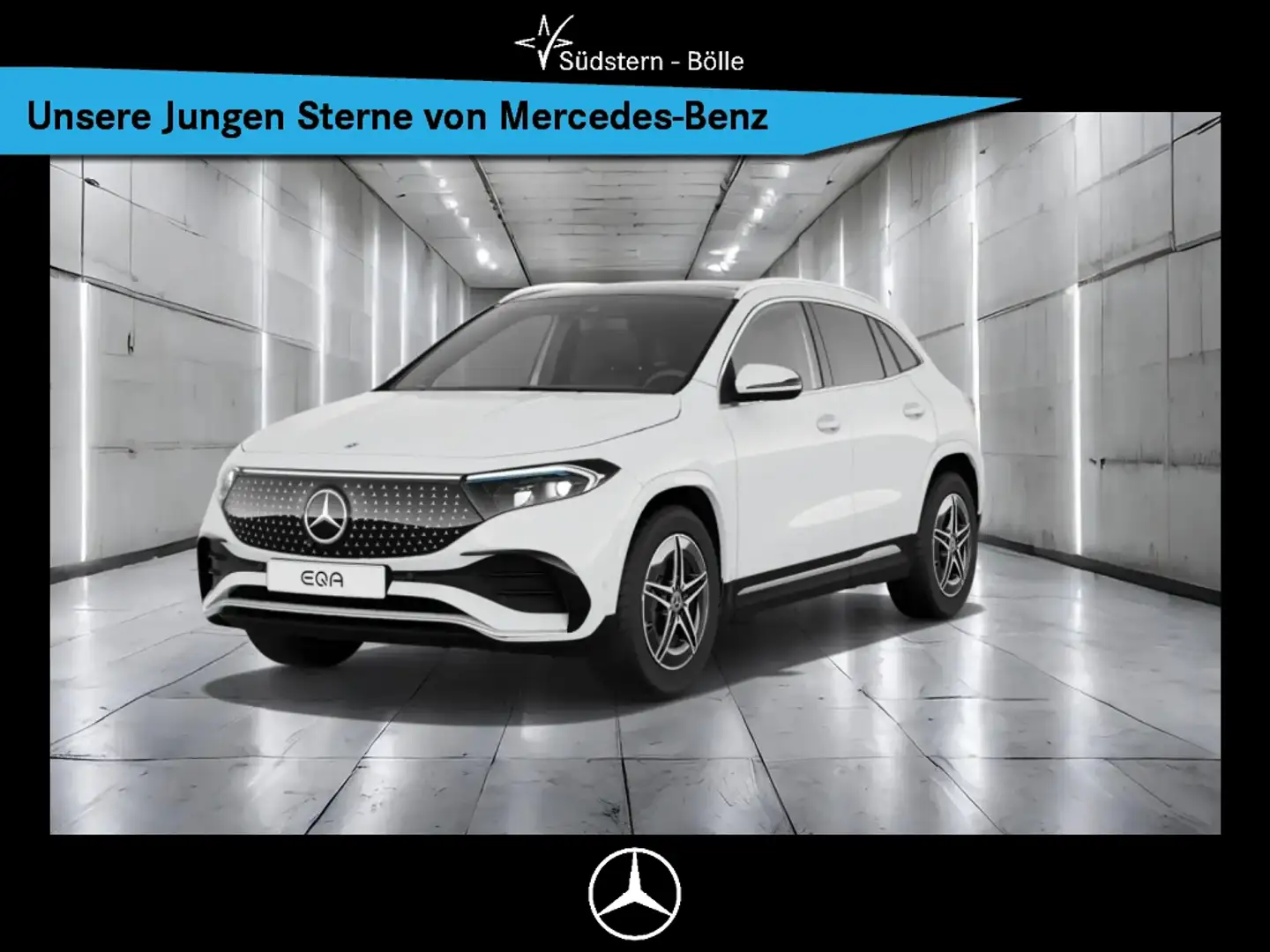 Mercedes-Benz EQA 350 4M AMG+AMBIENTE+MEMORY+BURMESTER+MBUX Weiß - 1