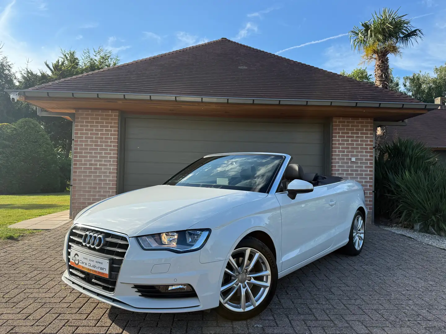 Audi A3 A3 Cabriolet 2.0 TDi Sport S LINE / FULL / GAR.1AN Wit - 1