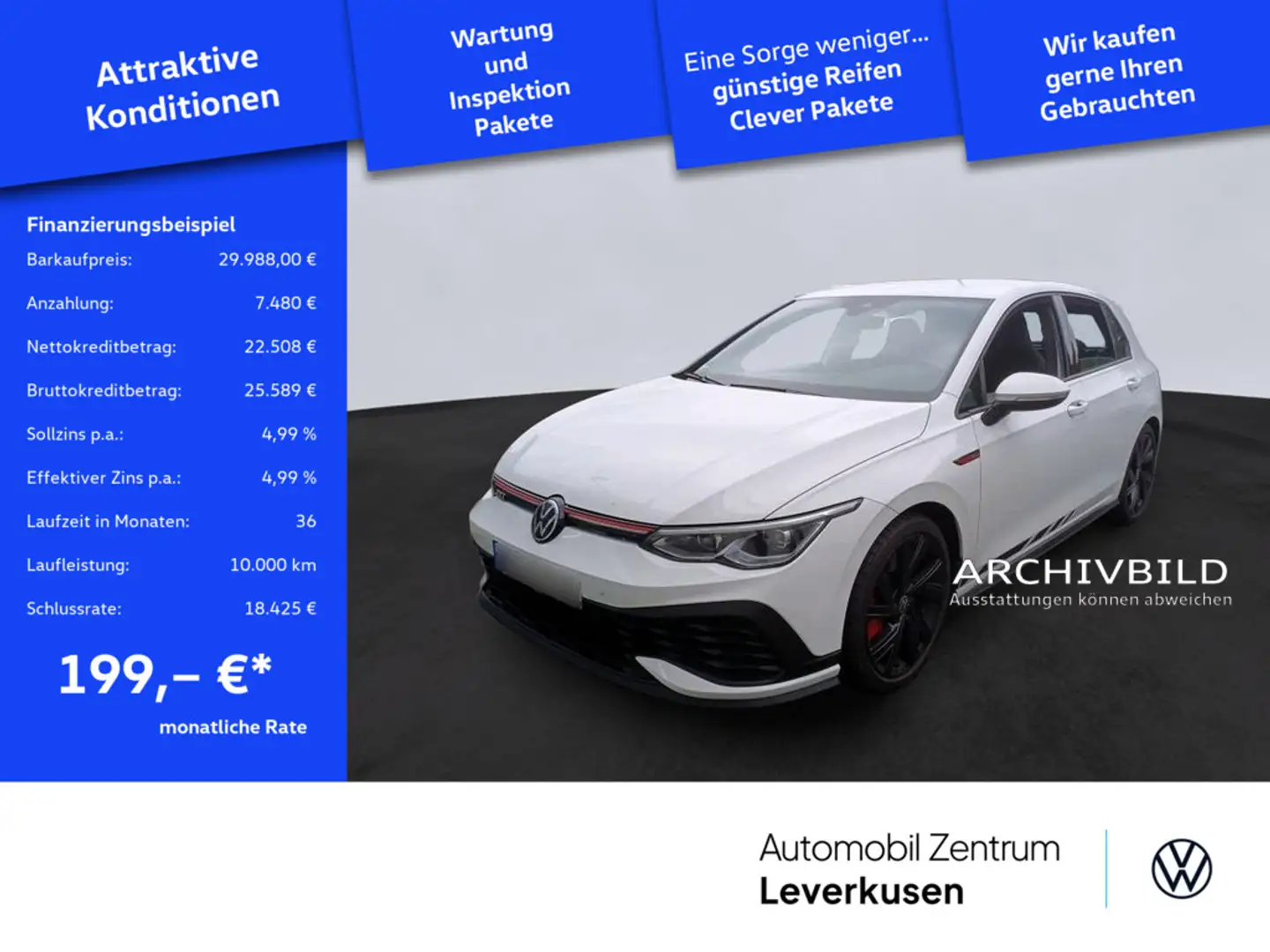 Volkswagen Golf VIII GTI Clubsport VIRT ACC CARPLAY KAM Weiß - 1