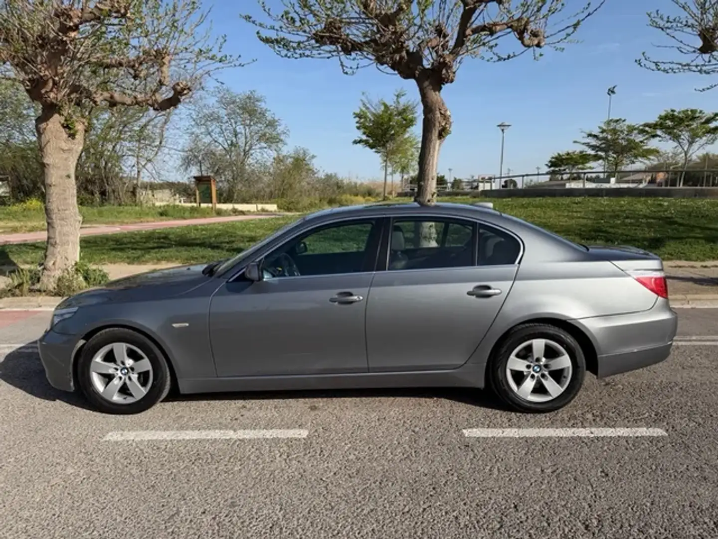 BMW 525 525d Aut. Gris - 2