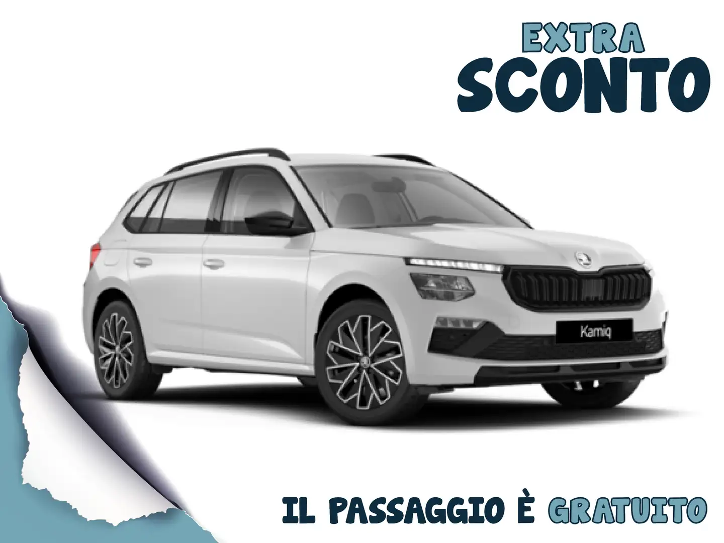 Skoda Kamiq 1.0 TSI Black Dots Bianco - 1