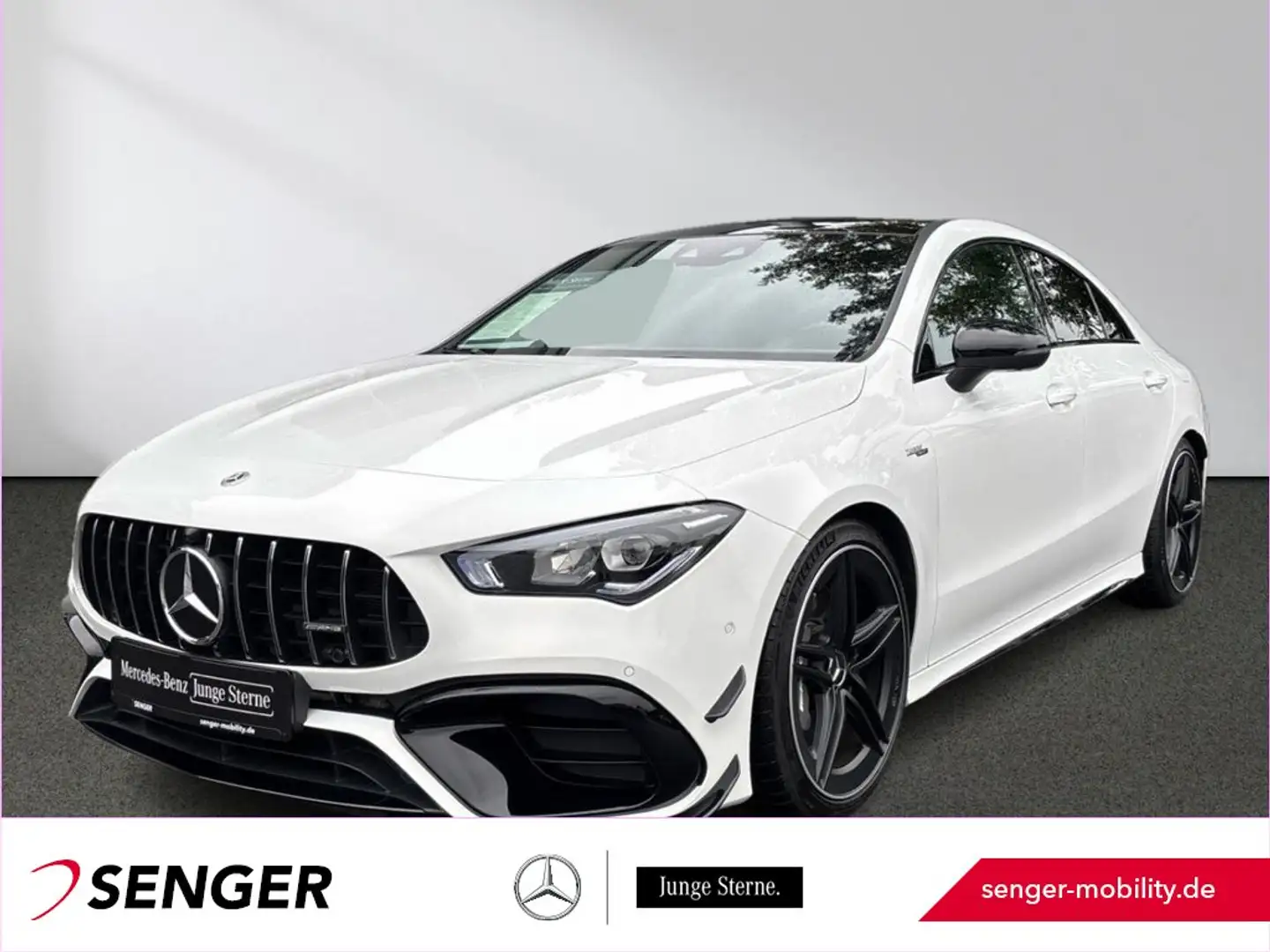 Mercedes-Benz CLA 45 AMG 4M+ Coupé Aero-Paket Panorama 360° Wit - 1