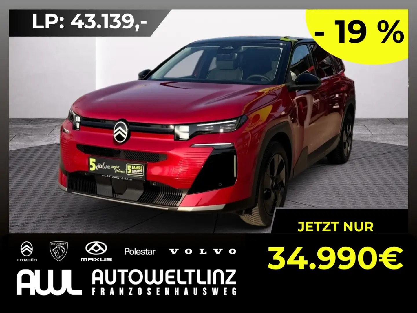Citroen C5 Aircross 145 MAX Winterpaket Rot - 1