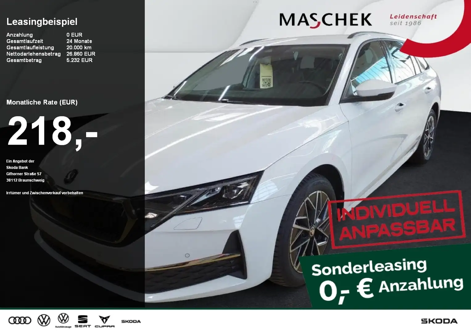 Skoda Octavia Selection 1.5 TSI Matrix SmartLink Navi RearView Weiß - 1