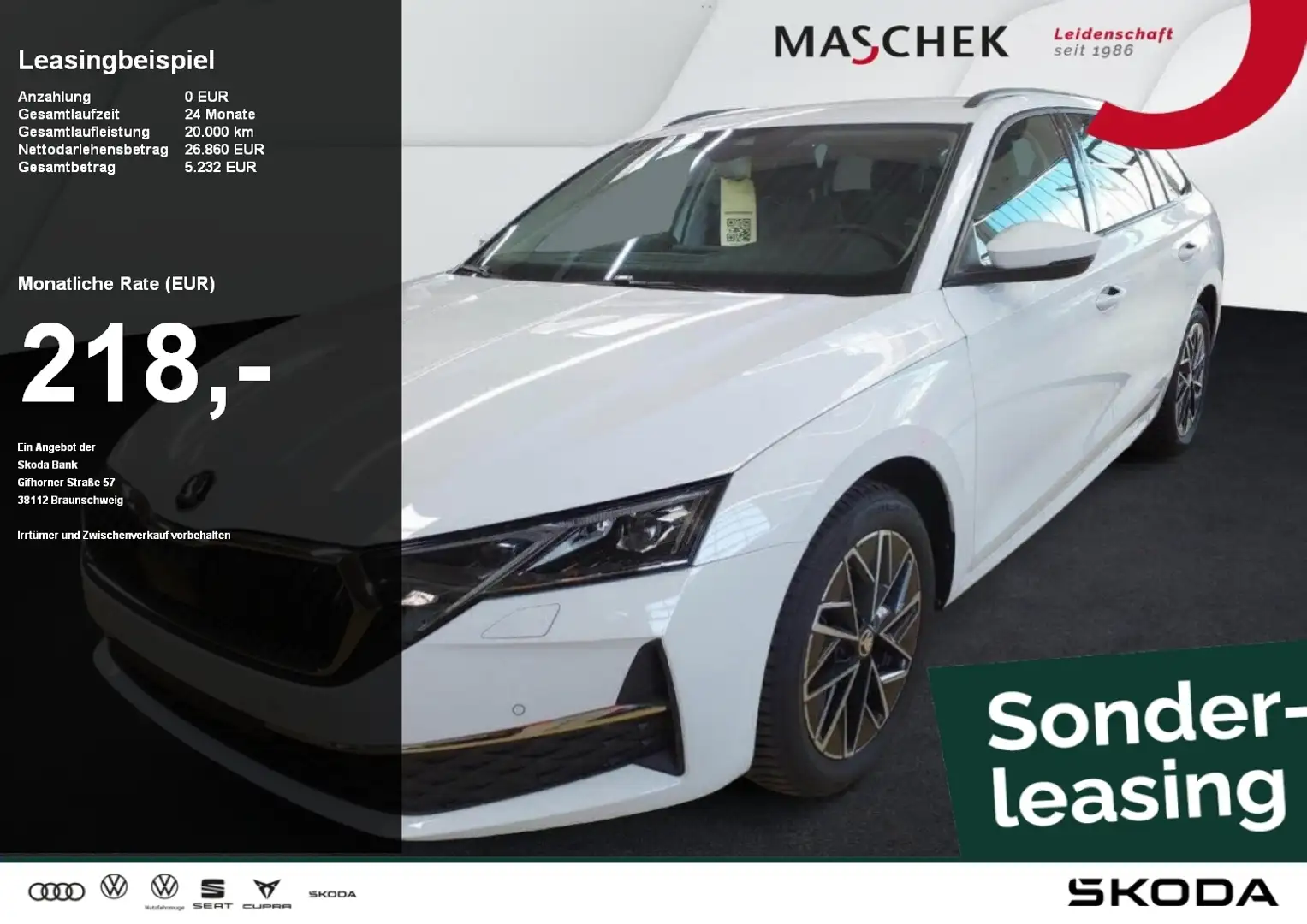 Skoda Octavia Selection 1.5 TSI Matrix SmartLink Navi RearView Weiß - 1