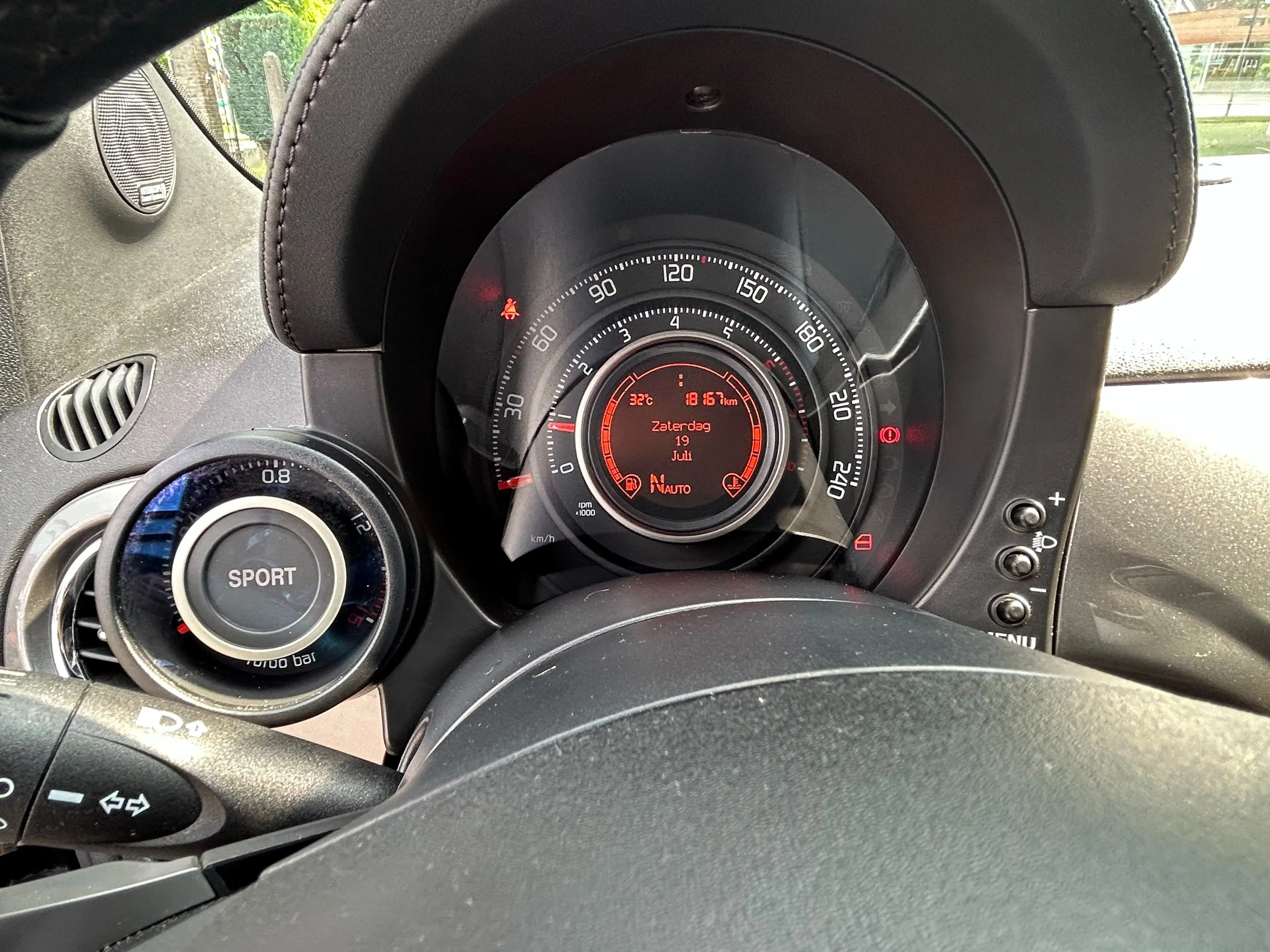 Fiat 500C Abarth 595 Turismo 2013, 18170km, Automaat, PDC, Garantie — photo 11