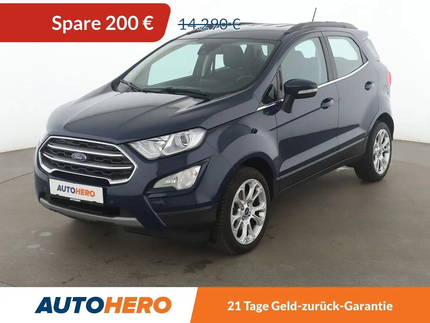 Ford EcoSport 1.0 EcoBoost Titanium *TEMPO*PDC*CAM*SHZ* Blau - 1