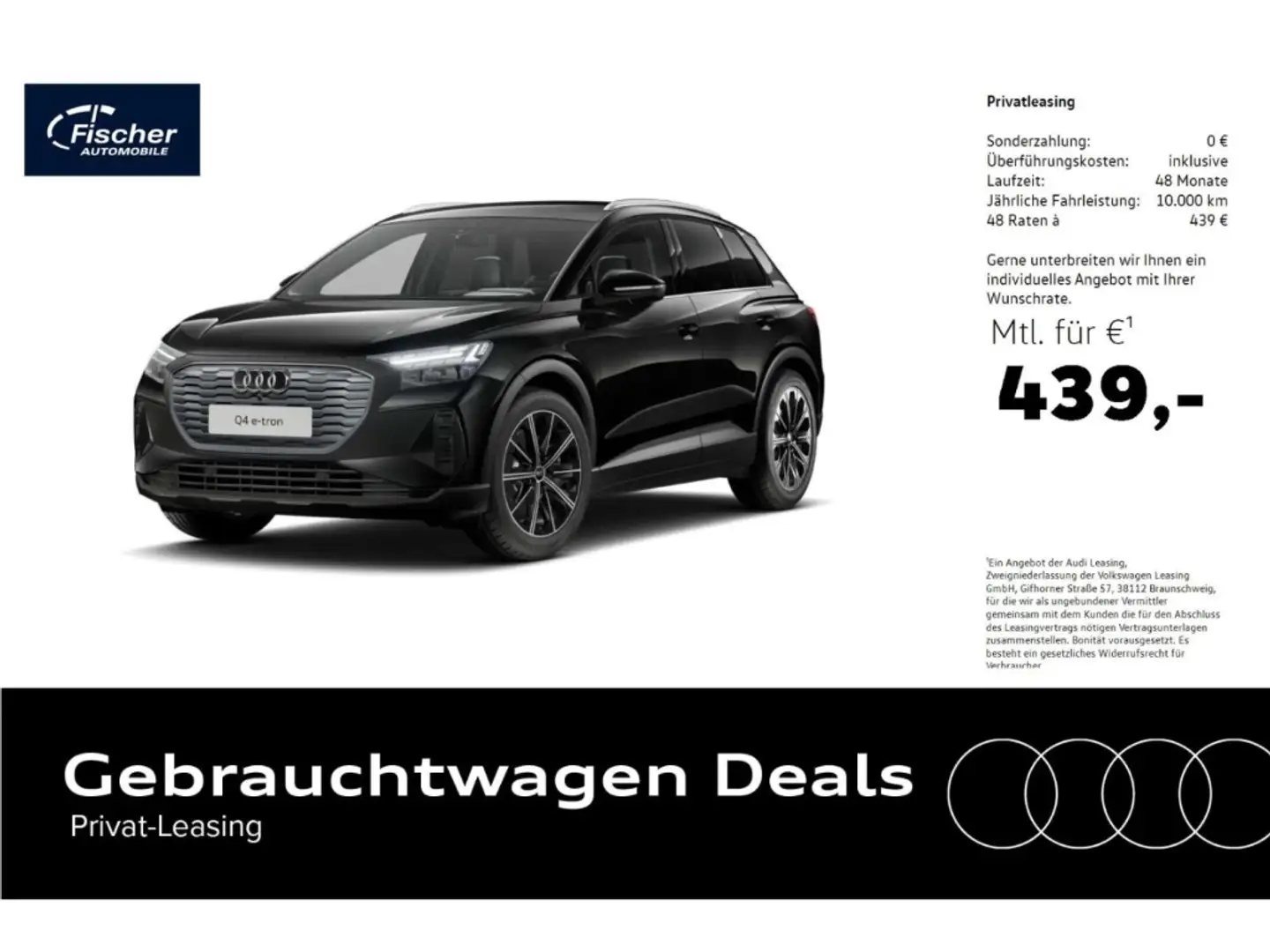 Audi Q4 e-tron 45 AHK/HUD/Leder/20''/RFK/W-Pumpe Negro - 1