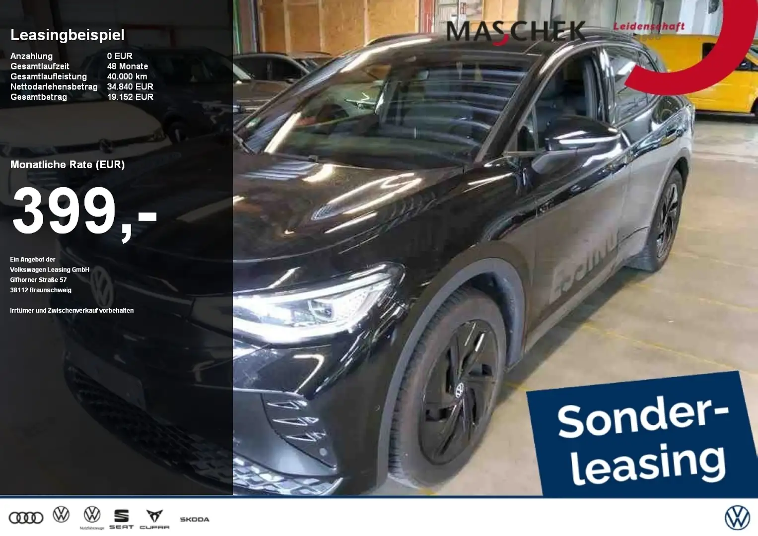 Volkswagen ID.4 GTX 4MOTION AHK Pano Wärmepumpe Navi Schwarz - 1