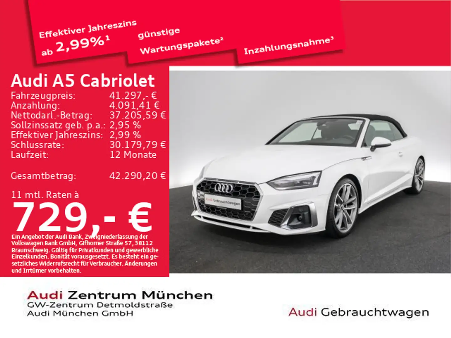 Audi A5 35 TFSI S tronic S line Navi+/LED Violett - 1