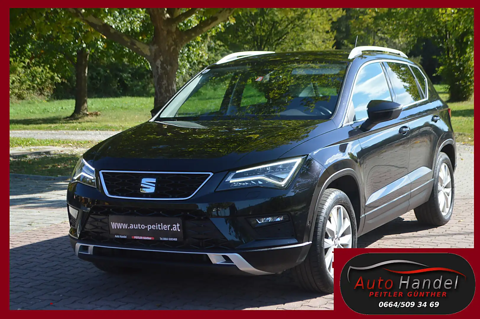 SEAT Ateca 2,0 4WD TDI+AHK+NAVI+Xenon+SHZ+ Schwarz - 1