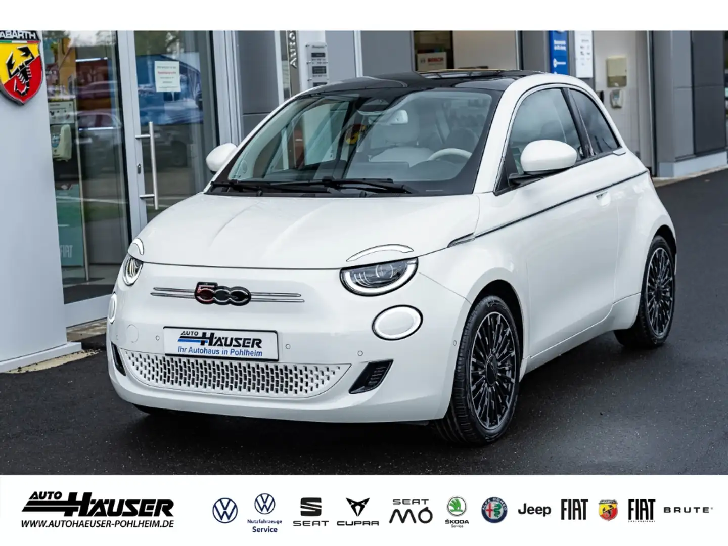 Fiat 500e La Prima by Bocelli 42kWh PANO NAVI JBL LED APPLE Weiß - 1