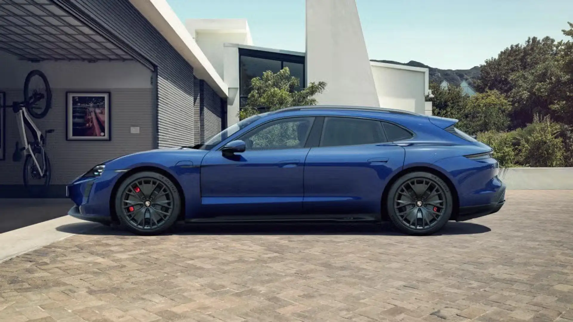 Porsche Taycan GTS Sport Turismo Blauw - 2