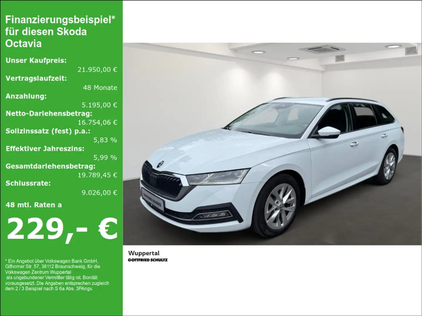 Skoda Octavia Com 2.0 TDI DSG LED NAVI SHZ PDC LM Weiß - 1