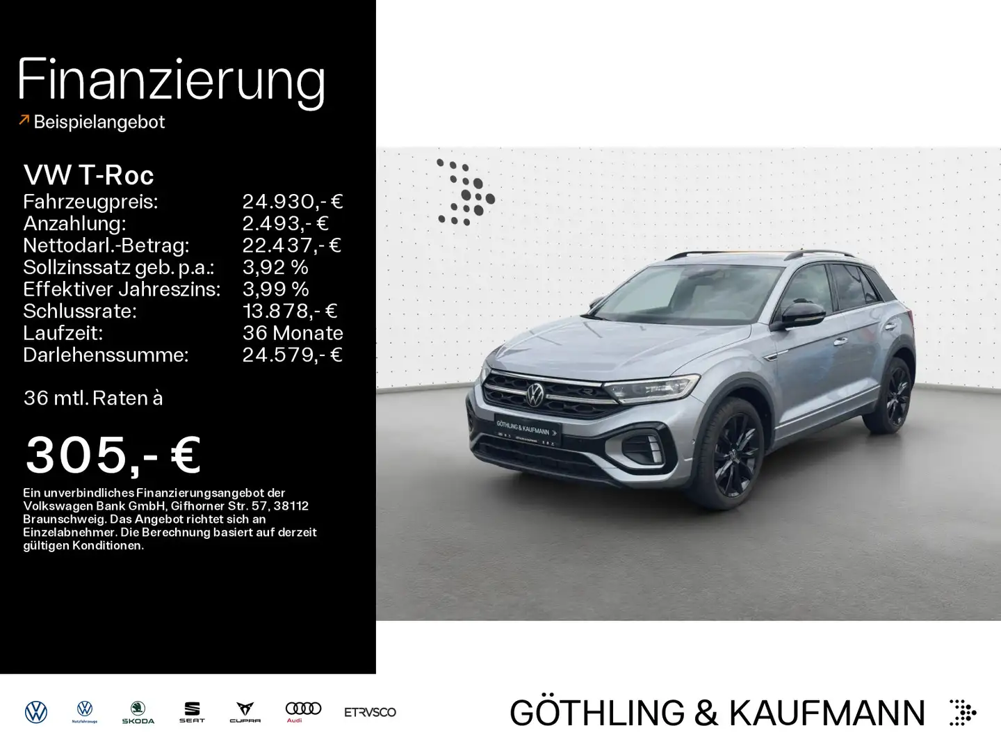 Volkswagen T-Roc R-Line 1.5 TSI 110kW*DSG*KAM*IQ-Light*IQ-D Argento - 1