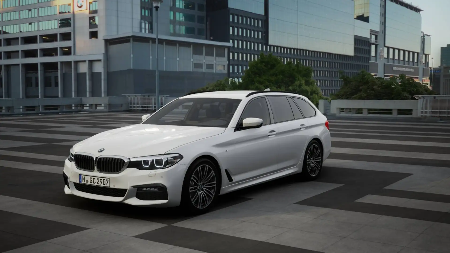 BMW 530 D Touring ///M-Sport Luftfed. 360° AHK HiFi RFK Weiß - 1