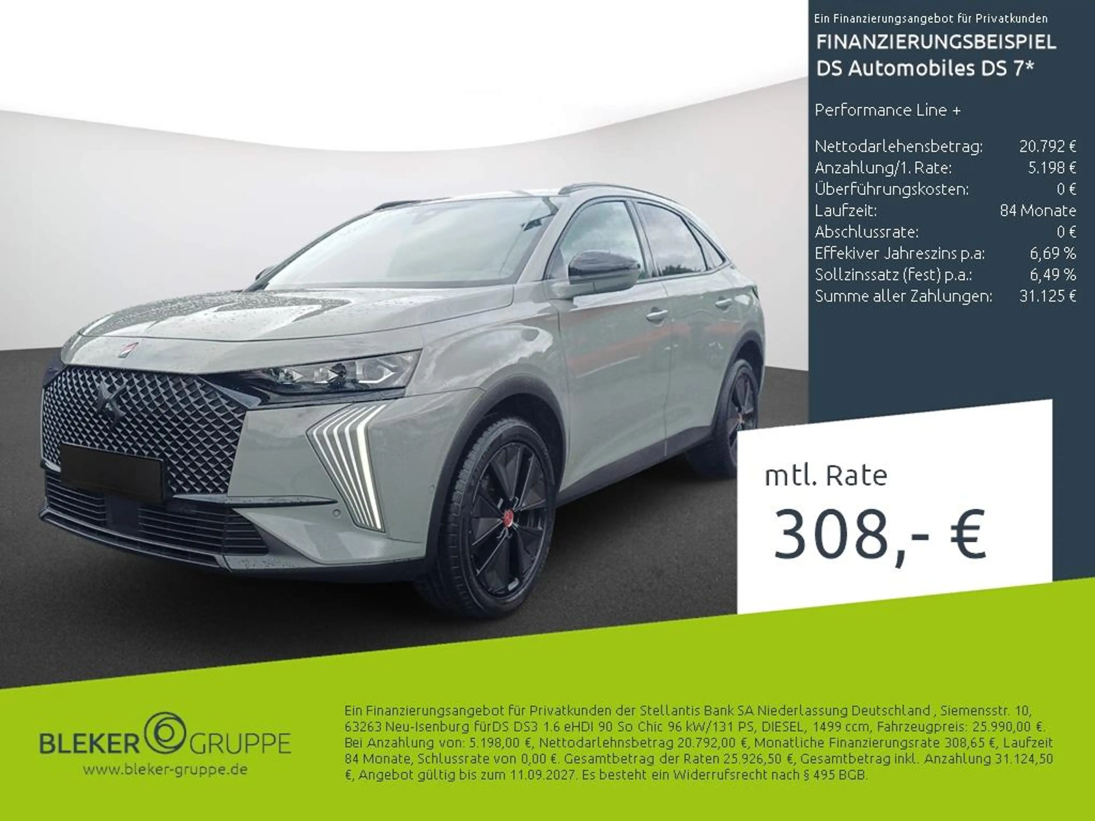 DS Automobiles DS 7 Performance Line +