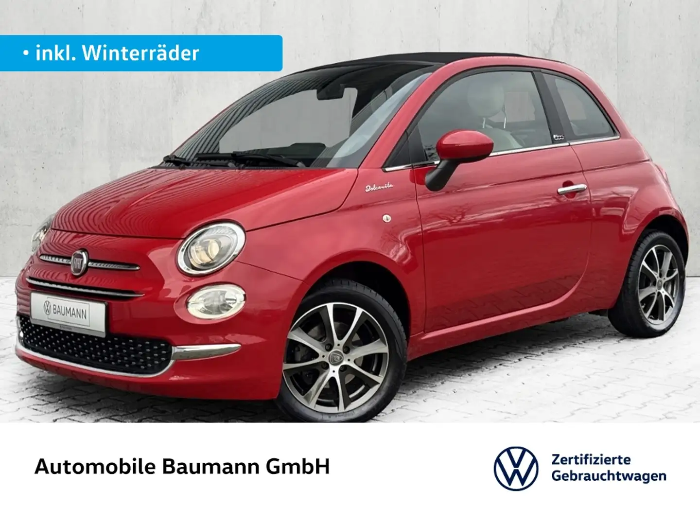 Fiat 500C 1.0 Mild Hybrid DolceVita Rot - 1