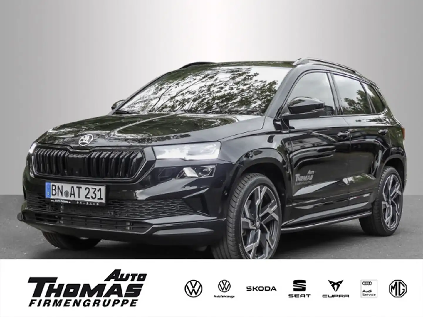 Skoda Karoq Sportline 2,0 TSI 140 kW 7-Gang-DSG 4x4 Schwarz - 1