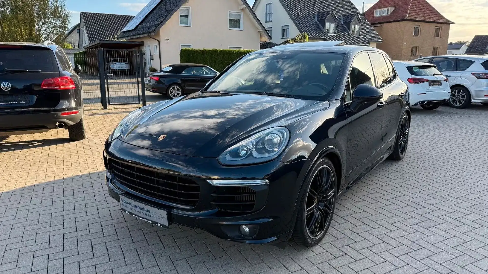 Porsche Cayenne S V8 Diesel Sport Design Paket-21LM-AHK Blau - 1