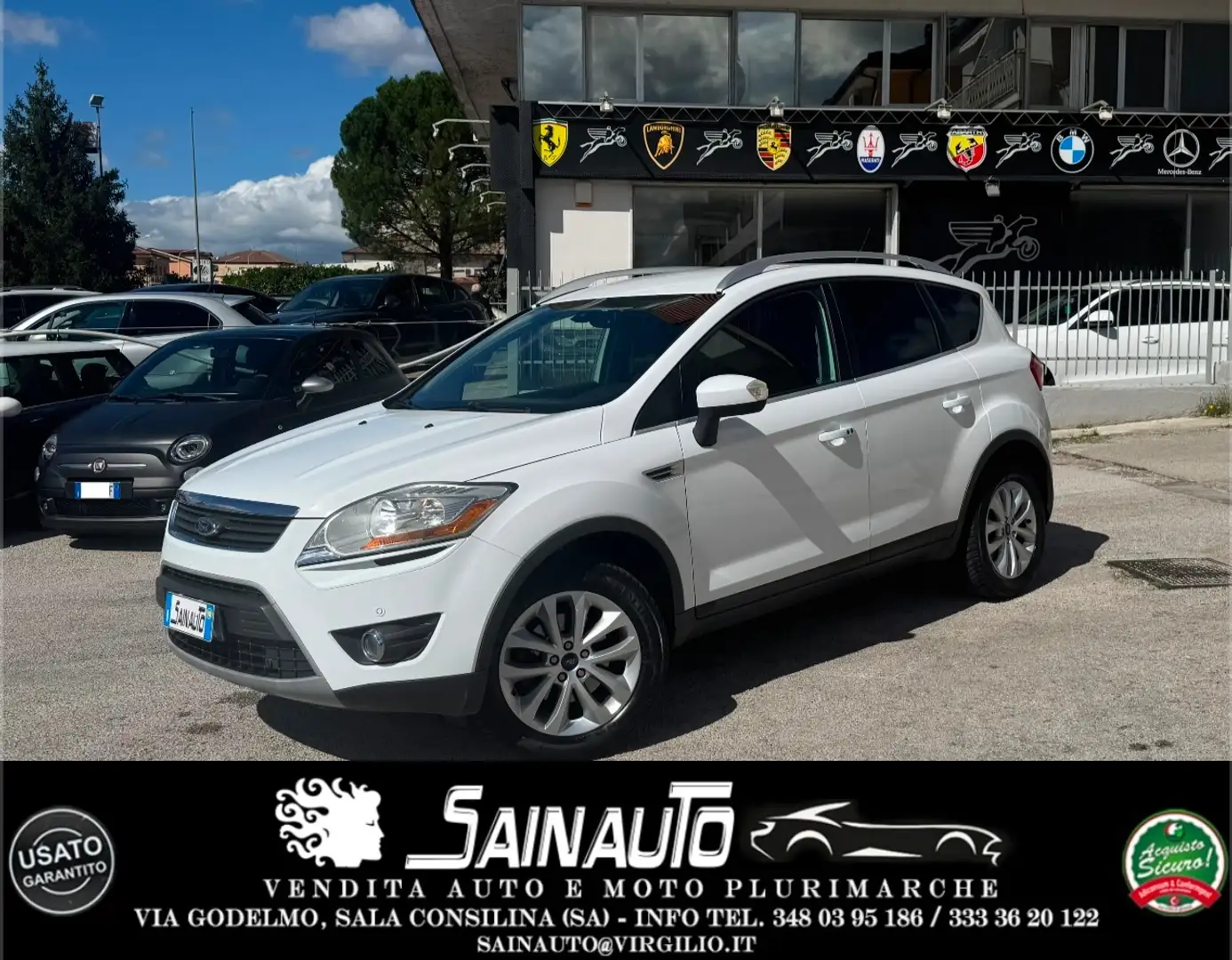 Ford Kuga Kuga 2.0 tdci Titanium 4wd 163cv GARANZIA 24 MESI Wit - 1