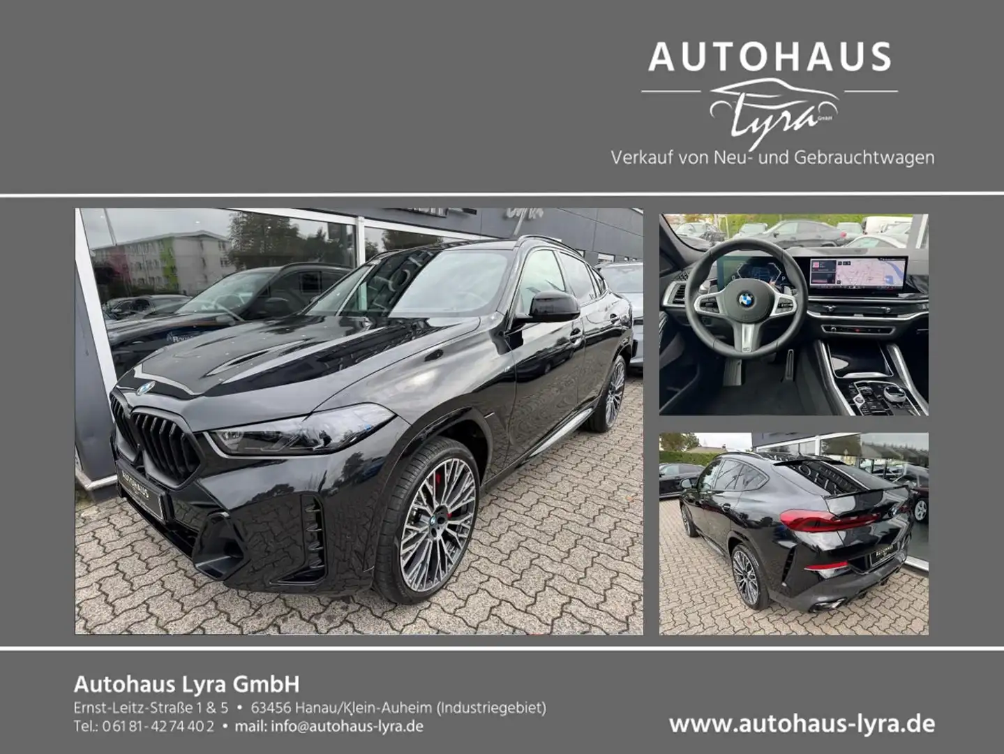 BMW X6 30d xDrive M-Sport*LED*PANO*H&K*360°KAM*22Z* Schwarz - 1