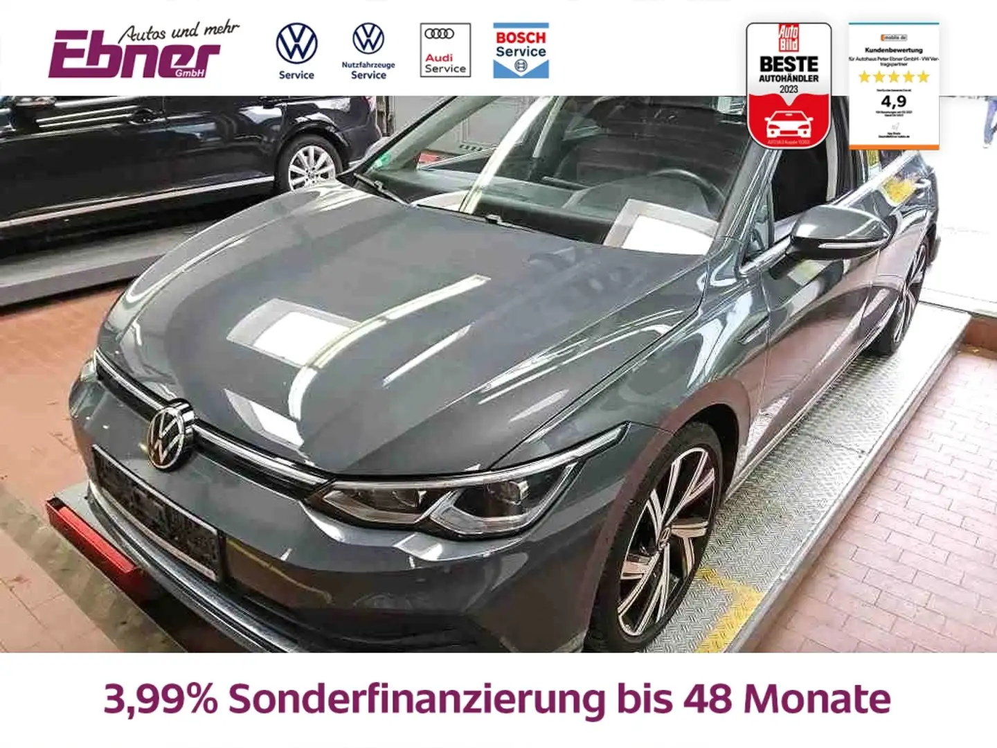 Volkswagen Golf VIII STYLE SPORT150PS TDI DSG AHK+KAMERA+ACC+NAVI+ Grau - 1