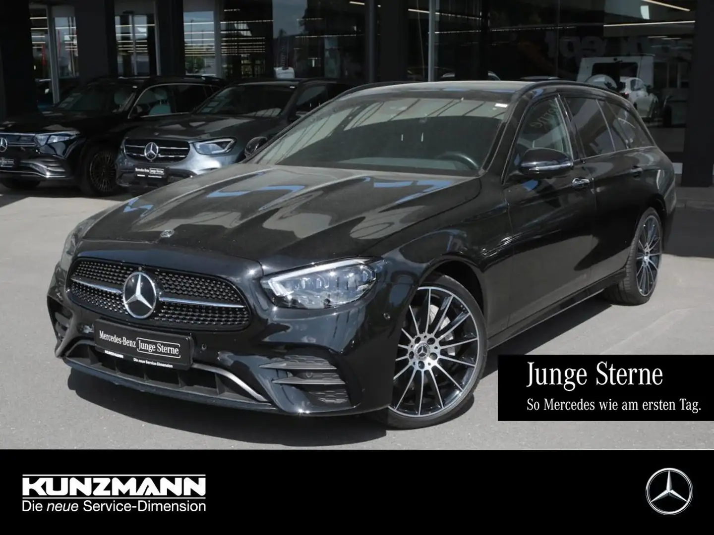 Mercedes-Benz E 400 d 4M T AMG Night Panorama Standhzg 360° Nero - 1