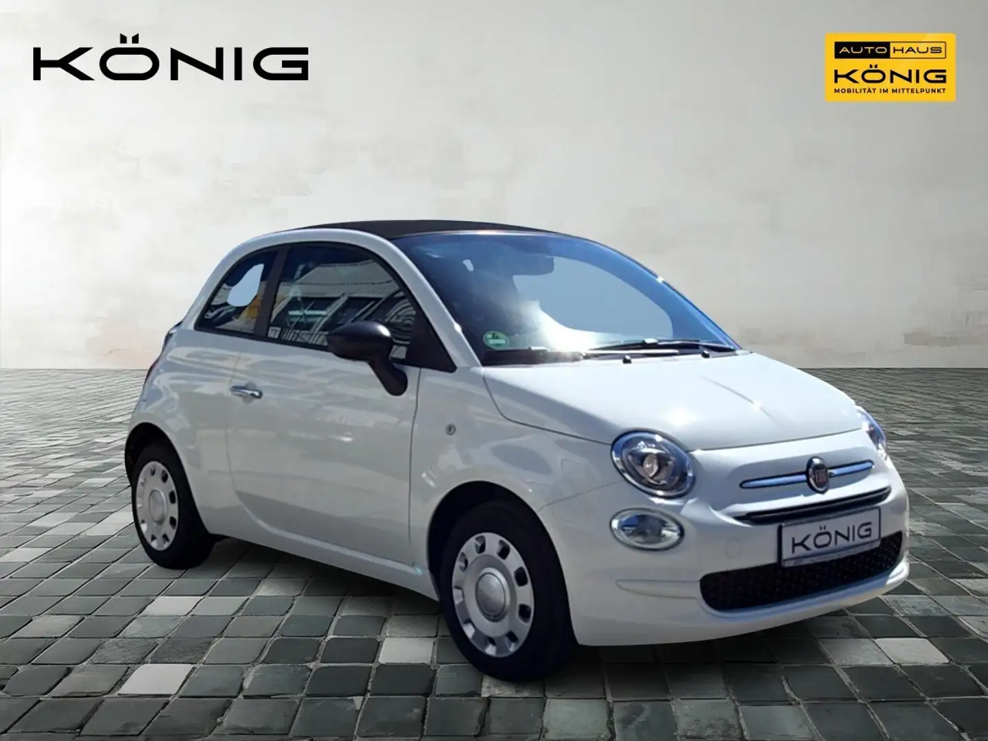 Fiat 500C 1.0 GSE Hybrid Klima Carplay Weiß - 2