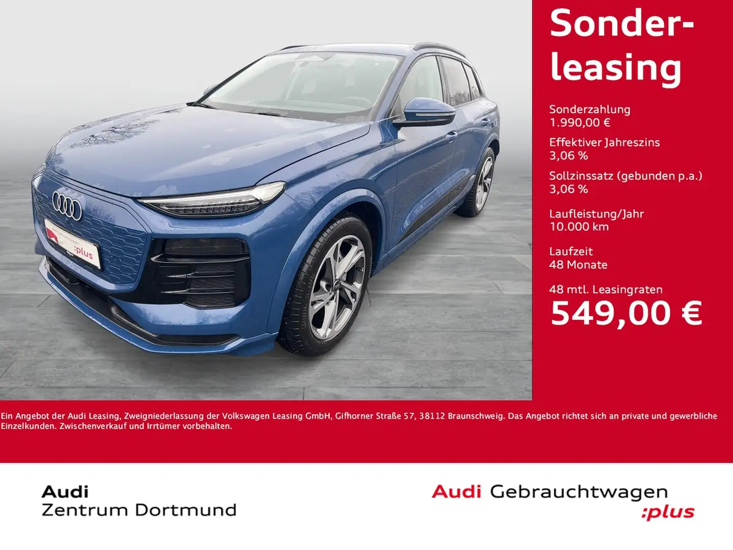 Audi Q6 e-tron quattro advanced BLACKPAK MATRIXLED Blau - 1