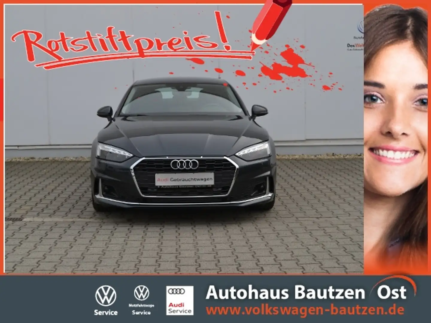 Audi A5 Sportback 40 TFSI S-tronic Advanced AHK/MATRIX-LE Grau - 1
