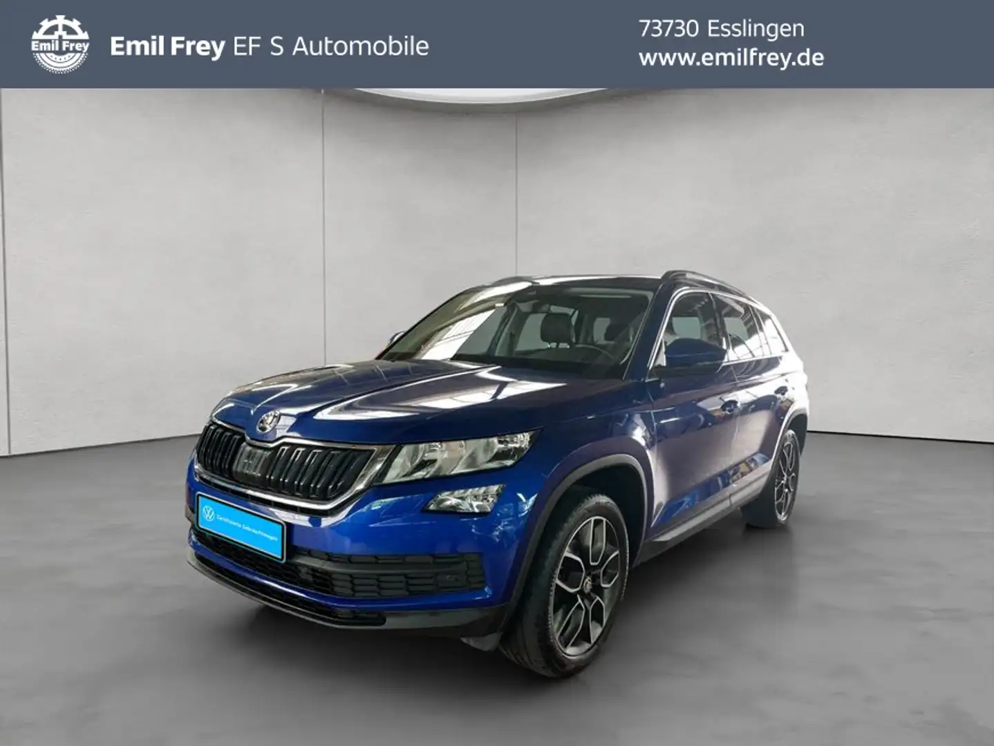 Skoda Kodiaq 1.5 TSI DSG Ambition AHK Blauw - 1