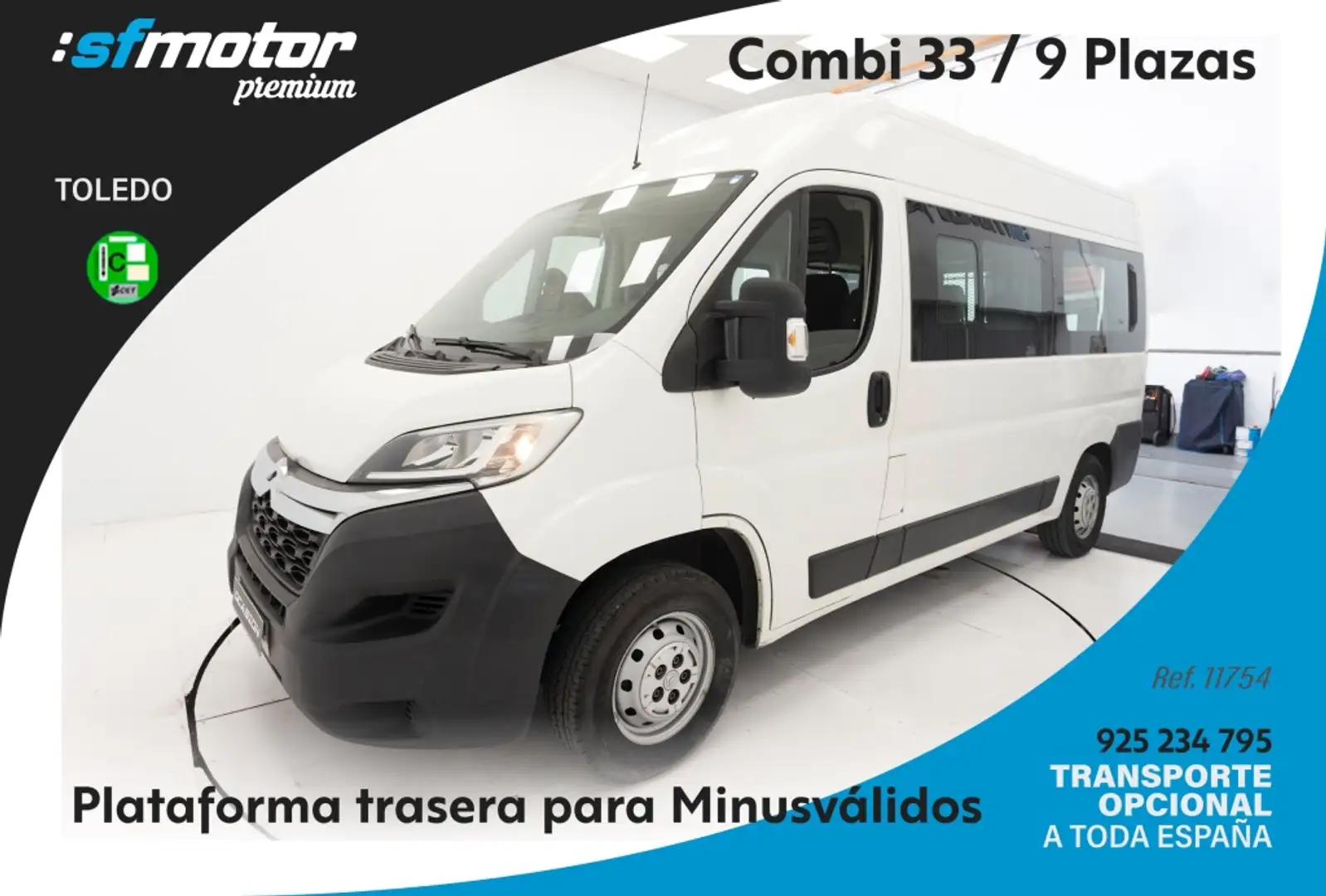 Citroen Jumper Combi 2.0BlueHDI 33L2H2 130 Blanco - 1