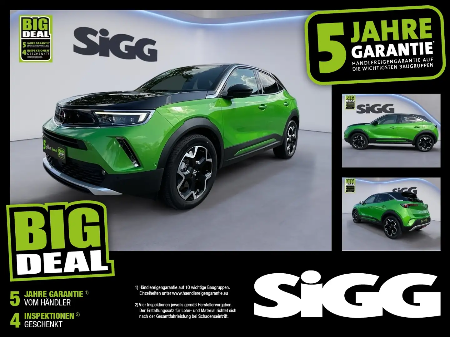 Opel Mokka-E Mokka e Ultimate Leder Massage Sitzheizung Vert - 1