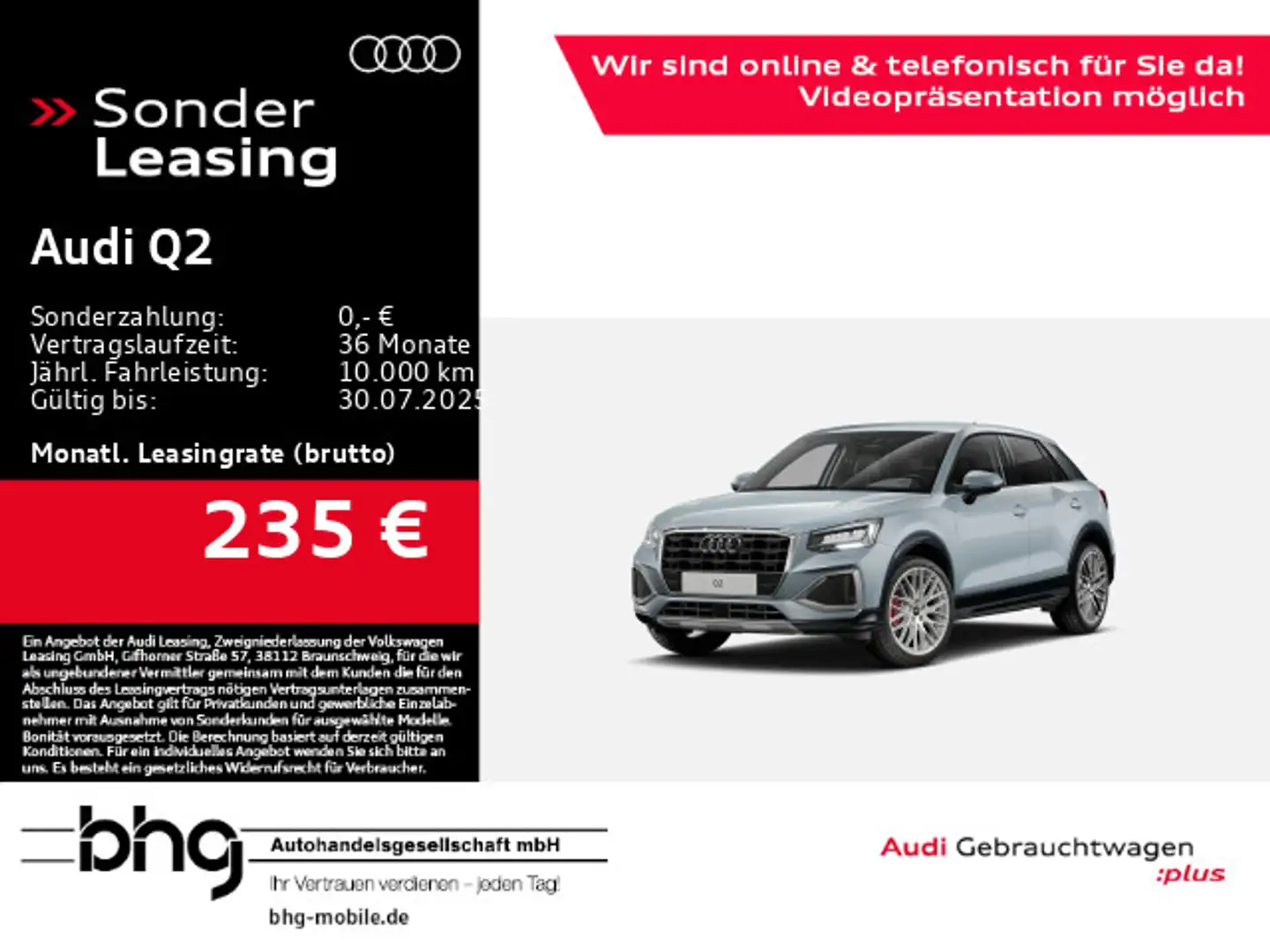 Audi Q2 35 TFSI S tronic advanced AHK SONOSsound Dyna Grau - 1