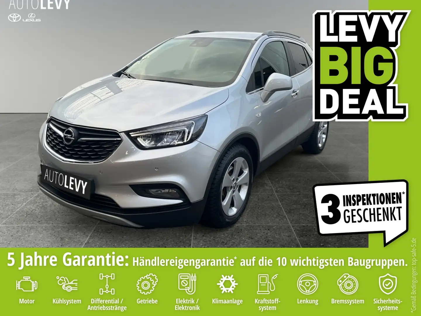 Opel Mokka X 1.4 Innovation Allwetter+Navi+CarPlay+SHZ Zilver - 1