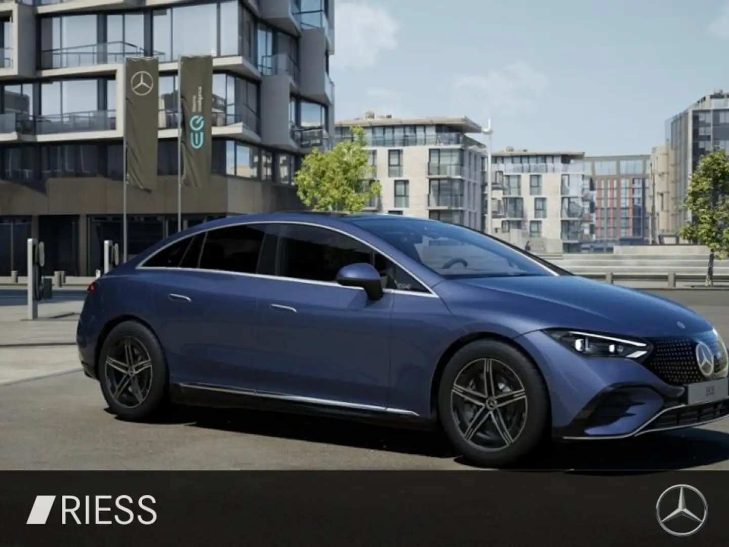 Mercedes-Benz EQE 500 4M AMG Sport Distr Hyper Pano WPumpe Blu/Azzurro - 2
