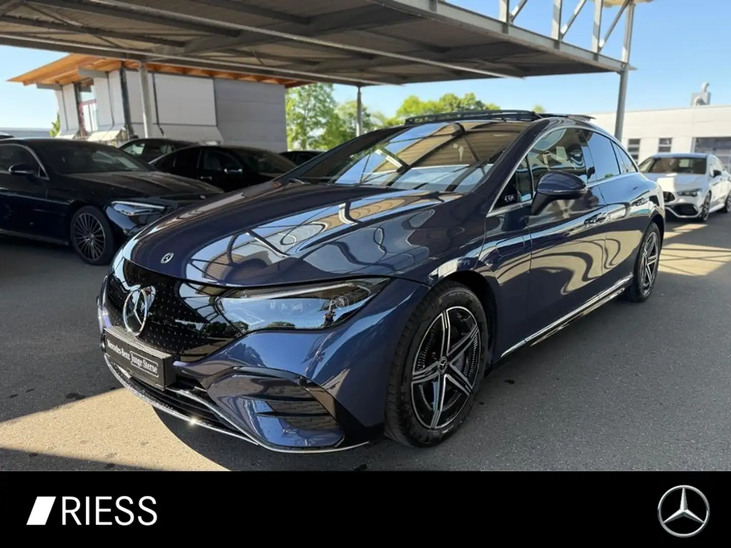 Mercedes-Benz EQE 500 4M AMG Sport Distr Hyper Pano WPumpe Blau - 1