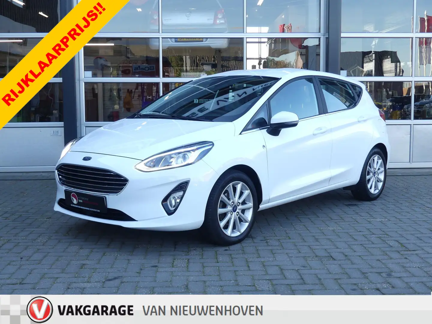 Ford Fiesta 101pk Titanium *t/m 10de bouwjaar garantie! Blanc - 1