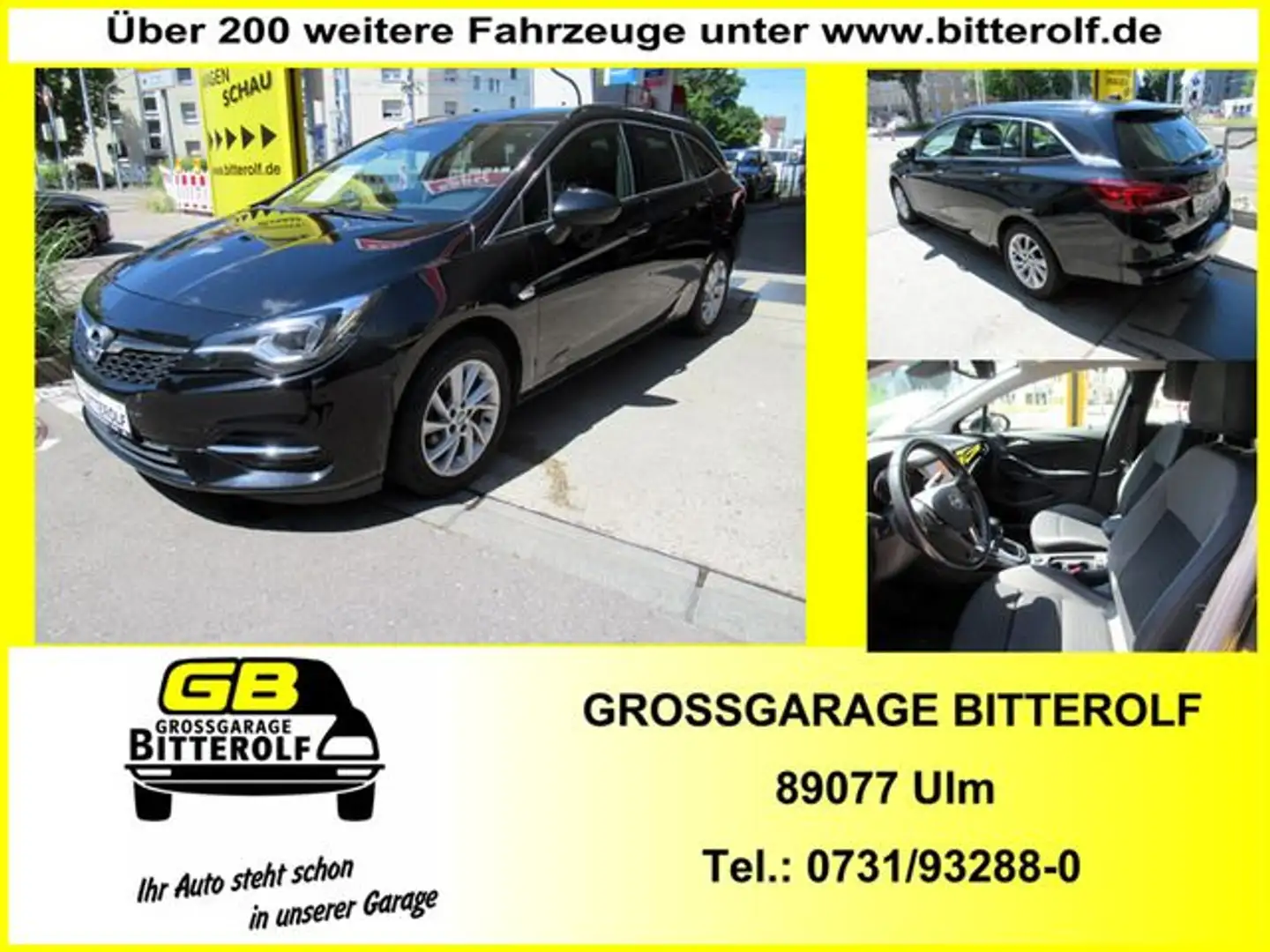 Opel Astra ST 1.5D Autom Elegance Navi/SHZ/RFK/PDC Schwarz - 1