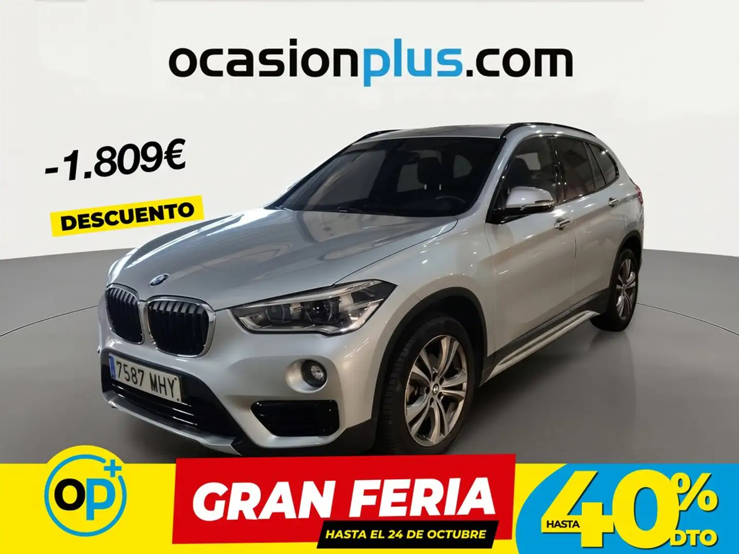 BMW X1 sDrive 18iA Gris - 1