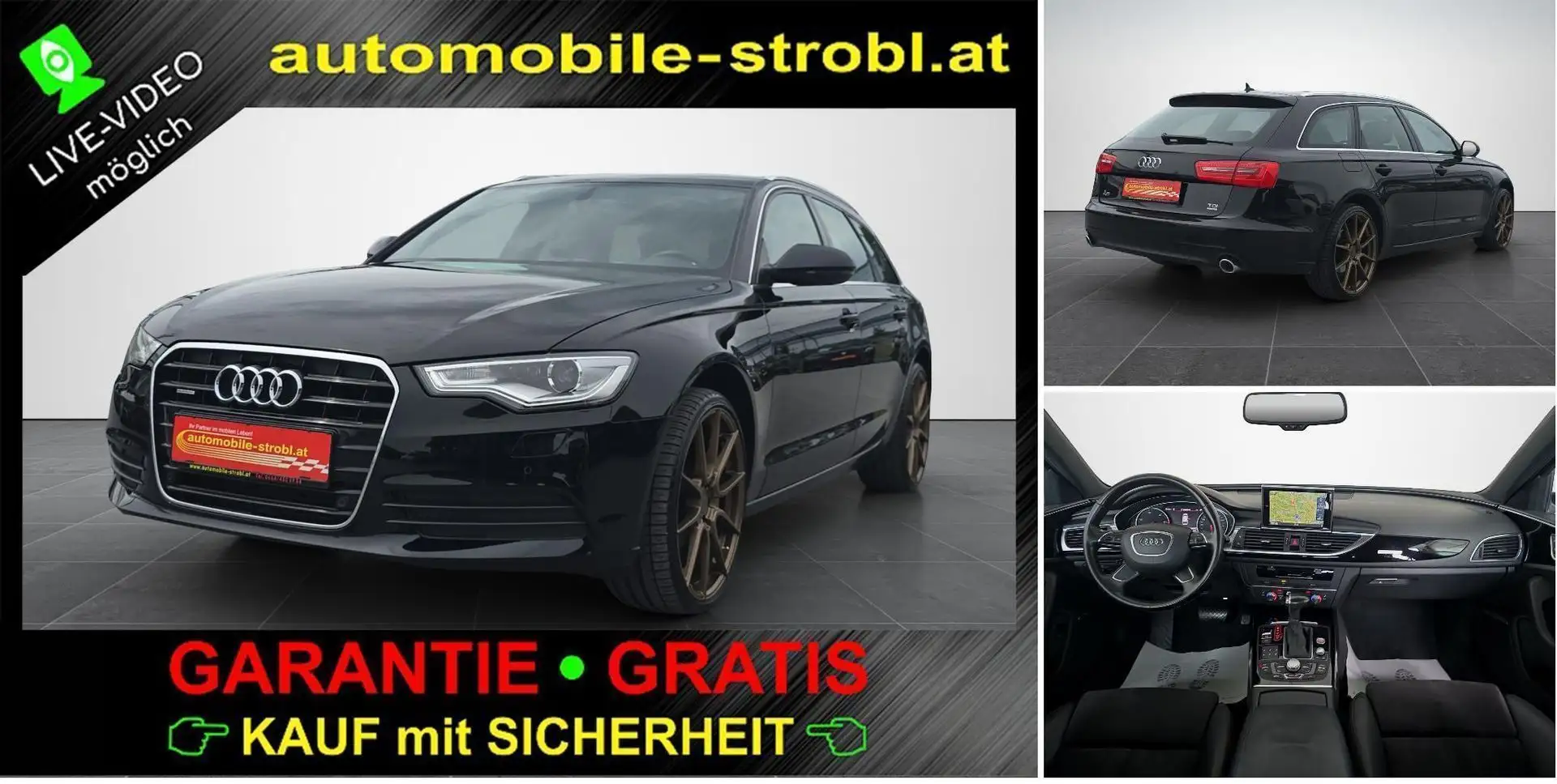 Audi A6 Avant 3.0 TDI quattro Bose Navi 4Z.Klimatr. Zwart - 1
