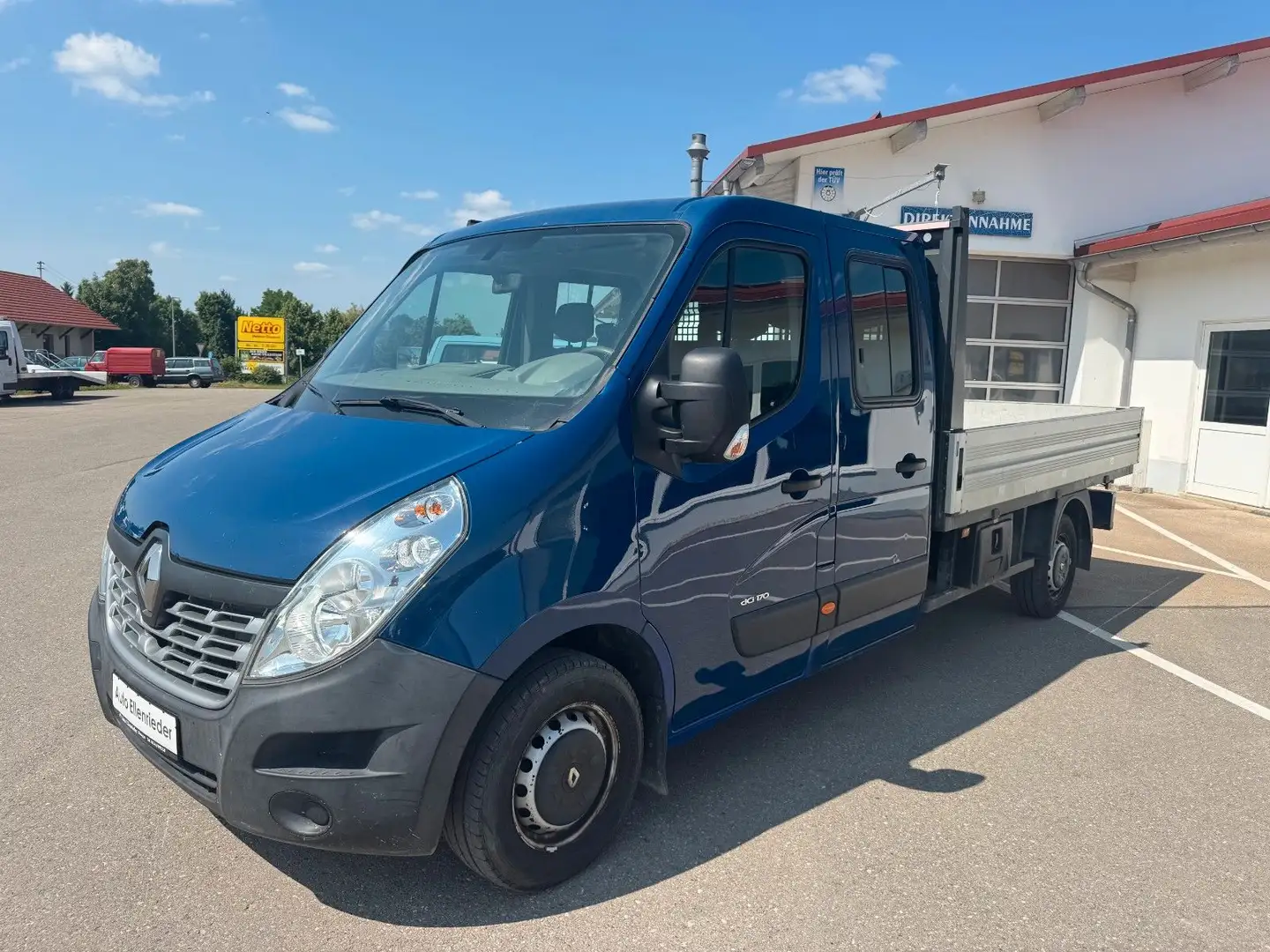 Renault Master Doppelkabine mit Pritsche Blau - 1