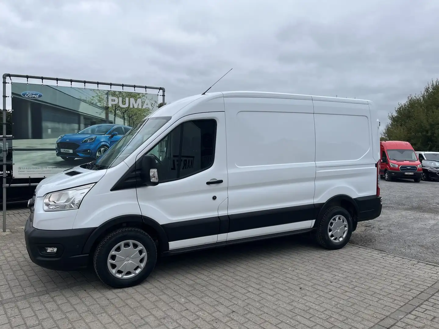 Ford Transit 310M L2H2 2.0 AUTOMAAT/ ADAPTIEVE CRUISE/ NAVI/CA Wit - 1