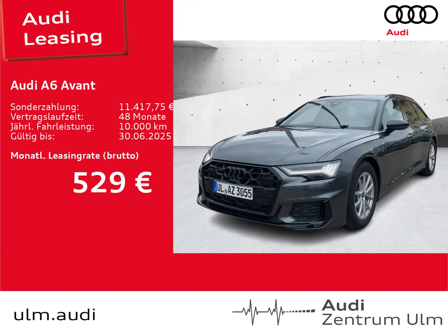 Audi A6 S line 40 TDI quattro S tronic AHK HEAD Grau - 1