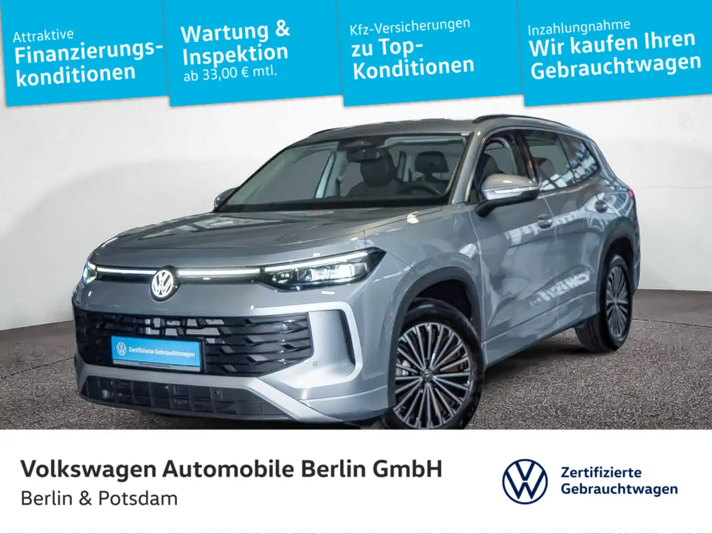 Volkswagen Tayron 1.5 eTSI Life 5J-Garantie AHK Kamera LED Silber - 1